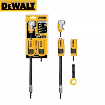 DEWALT DWAMRASET, прямоугольный адаптер для дрели, система FlexTorq 4-в-1, Компактный прямой гибкий вал, 12-дюймовые аксессуары