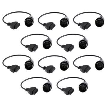 Диагностический адаптер 10X для Benz MB 38 Pin To 16 Pin OBD2 OBD II для Mercedes 38 Pin OBD 38 Pin коннектор