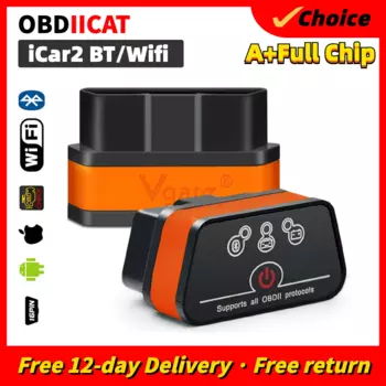 Диагностический сканер OBD2 Vgate Icar2/Icar3 с поддержкой Wi-Fi/Bluetooth, 100 шт.