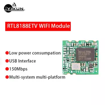 Диапазон частот 2,4 ГГц RTL8188ETV, беспроводной модуль Wi-Fi, USB-интерфейс, низкое потребление энергии, 150 м, на большие расстояния, WLAN 11n