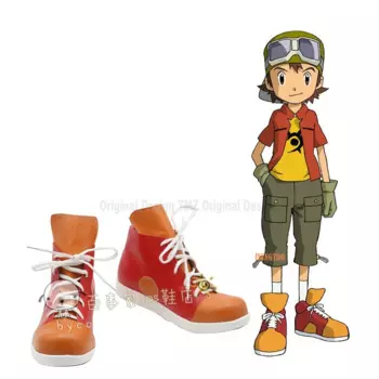 Digimon Приключения kanбара такуя персонажи Аниме Костюм реквизит обувь для косплея ботинки