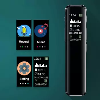 Диктофон Запись Активированный звук цифровой Профессиональный диктофон USB PCM 3072Kbps
