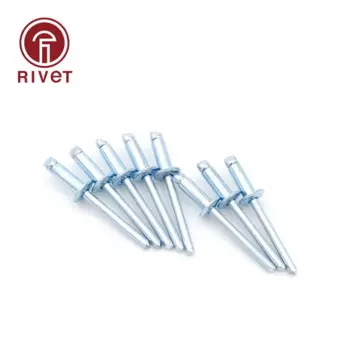 DIN EN ISO 15979 полностью железные открытые сердечники тяговые заклепки с круглой головкой из углеродистой стали оцинкованные заклепки 20/50/100/200/500 шт.