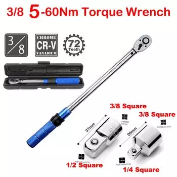 Динамометрический ключ 3/8", 5-60 Нм, NoEnName_Null