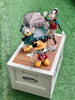 Disney City Escape Plan фигурка для кемпинга Goofy Микки Модель Статуэтка из ПВХ подвижная Модель Коллекция модели ручной работы