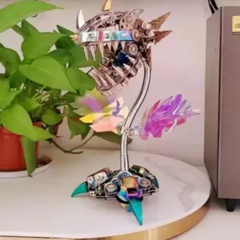 DIY 3D головоломка Chomper цветок металлические сборочные наборы механическая модель растения в стиле стимпанк DIY комплект для детей и взрослых подарки