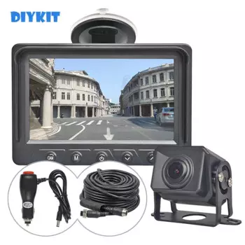 DIYKIT 1080P 5-дюймовый AHD IPS 4-контактный автомобильный монитор заднего вида Водонепроницаемая AHD Starlight ночного видения Резервная камера для автобуса и грузовика