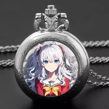 Дизайнерские стеклянные купольные кварцевые карманные часы Tomori Nao с прочной цепью арабские цифры Циферблат для мужчин и женщин креативные подарки