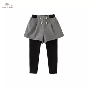 DK4223567 Dave Bella зимние женские модные детские повседневные длинные брюки