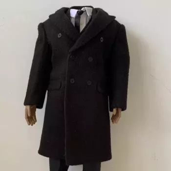Длинный тренчкот в масштабе 1:6, модель, Повседневная Верхняя одежда для фигурок 12 дюймов