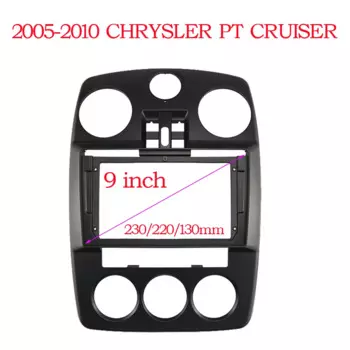 Для 2005-2010 CHRYSLER PT CRUISER (9 ДЮЙМОВ) Автомобильный радиоприемник Fascias Android GPS MP5 Стереоплеер 2 Din Головное устройство Панель Dash Frame Insta