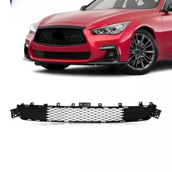 Для 2018-2023 Infiniti Q50 спортивный передний бампер Нижняя решетка черный гриль сотовый США