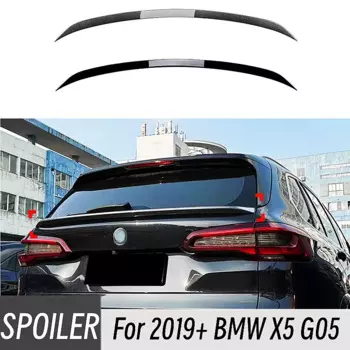 Для 2019-2024 BMW X5 G05 ABS Пластиковый черный карбоновый задний спойлер Mid крылья автомобильные аксессуары часть