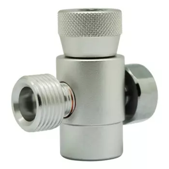 Для 3000 PSI CO2 заполняющий адаптер регулятор вкл/выкл измеряющий клапан для адаптер для наружных работ, серебристый прочный простой в использовании