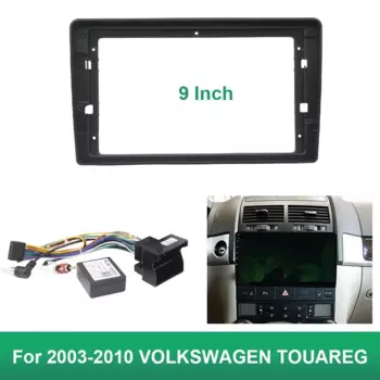 Для 9-дюймового 2003-2010 VOLKSWAGEN TOUAREG Автомобильный радиоприемник Fascias Android GPS MP5 Стереоплеер 2Din Головная панель Панель приборной панели Installa