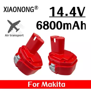 Для аккумулятора Makita 14,4 В, 6800 мАч, Ni-MH аккумулятор PA14 1422 1433 1420 192600 -1 6281D 6280D 6337D Аккумуляторная батарея