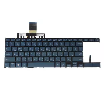 Для Asus ZenBook Duo 14 UX482EA UX482EG UX482E UX482EAR UX482EGR арабская AR клавиатура с подсветкой синяя