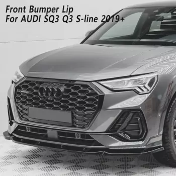 Для Audi Q3 MK2 F3 автомобильный передний бампер спойлер сплиттер диффузор модернизация Q3 MK2 TFSI TDI S-Line 2019-2024 Bodykits тюнинг