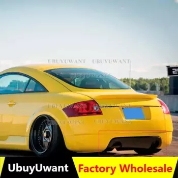 Для Audi TT 8N Sport Coupe кабриолет 2-дверный задний бампер, диффузор, спойлер, защита заднего углеродного волокна 2004 2005 2006