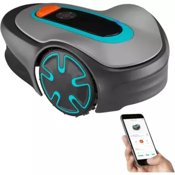 Для автоматических роботизированных газонокосилок с приложением Bluetooth, пограничная линия-для газонов до 2700 кв. Футов, Сделано в Европе, серый