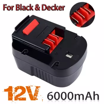 Для Black Decker 6000 мАч 12 В Ni-MH аккумулятор для дрели A12 A12EX FSB12 FS120B A1712 HP HP 12 аккумуляторная батарея