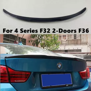 Для BMW 4 серии F32 2-дверный F36 Cran MM4 Стиль Углеродное волокно Задний спойлер Крыло багажника 2014-2019 FRP Кованый карбон