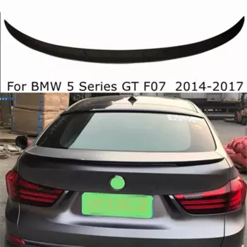 Для BMW 5 серии GT F07 2014-2017 P стиль углеродное волокно задний спойлер крыло багажника FRP глянцевый черный кованый карбон