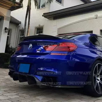 Для BMW 6 серии F06 F12 4-дверный 2-дверный спойлер из углеродного волокна в стиле PSM крыло 640i 640d 650i