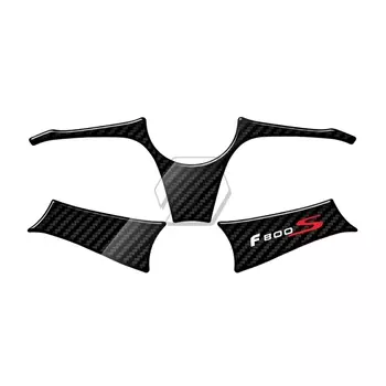 Для BMW F800S 2007 2008 2009 2010 мотоциклетные карбоновые верхние тройные хомуты защитные наклейки