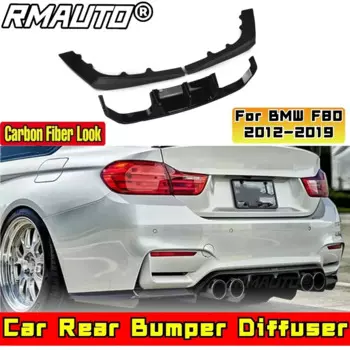 Для BMW F80 2012-2019 автомобильные аксессуары BMW F30 задний бампер спойлер из углеродного волокна вид V стиль диффузор сплиттер защита кузова комплект