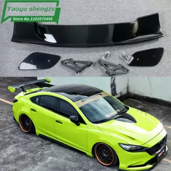 Для BMW Honda Tesla Cruze Toyota автомобильный 3D задний хэтчбек из углеродного волокна автомобильный спойлер для тюнинга крыла багажника Универсальный задний спойлер для седана