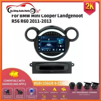 Для BMW Mini Cooper Land Fiskot R56 R60 2011-2013 Автомобильный радиоприемник Мультимедийная навигация 4G GPS Беспроводной Carplay Bluetooth Сенсорный экран