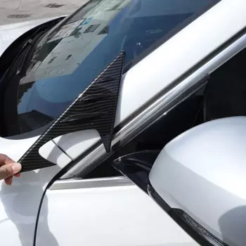 Для BMW X1 iX1 U11 2023-2024 АБС углеродное волокно автомобильное зеркало боковой треугольник спойлер крышка отделка стикер автомобильные аксессуары