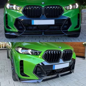 Для Bmw X6 G06 M Performance Style Передний бампер Сплиттер Губный спойлер Диффузор 30d 40i 40d M60i M Sport 2023 2024+ Bodykits