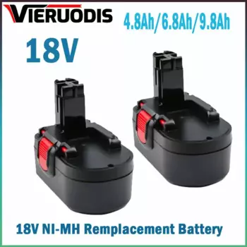 Для Bosch 18 V 6.8AH 9.8AH ni-mh аккумуляторная батарея для Bosch BAT025 BAT026 BAT160 2607335735 2607335277 PSR18 VE-2 GSR18