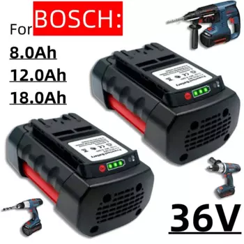 Для BOSCH 36 В 8,0 Ач 12,0 Ач 18,0 Ач литий-ионный аккумулятор, совместимый с BAT4030 BAT4040 BAT4050 BTA4060