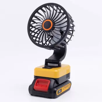 Для DeWalt 18 В адаптер литий-ионного аккумулятора голый инструмент беспроводной вентилятор портативный полевой вентилятор для мастерской (батарея в комплект не входит)