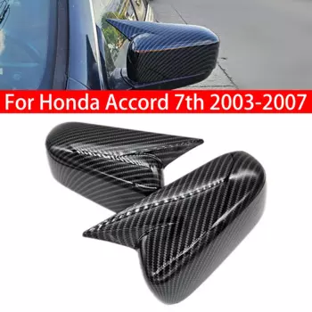 Для Honda Accord 7 2003-2007 автомобильное боковое зеркало заднего вида, крышка крыла, внешняя наклейка, дверь заднего вида, отделка корпуса из углеродного волокна