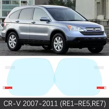 Для Honda CR-V 2007 2008 2009 2010 2011 CRV Полная крышка пленка на зеркало заднего вида противотуманная Автомобильная Зеркальная Наклейка Автомобильные аксессуары