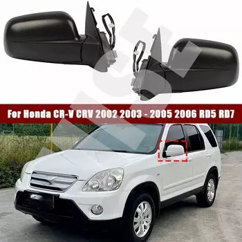 Для Honda CR-V CRV 2002 2003 2004 2005 RD5 RD7 зеркало заднего вида в сборе с подогревом внешняя сторона 3 провода 5 проводов