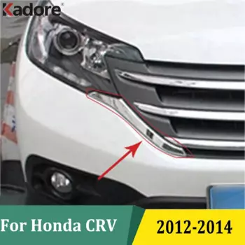 Для Honda CRV CR-V 2012 2013 2014 ABS хромированные передние решетки, декоративная крышка, рамка, накладка, решетки, молдинги, аксессуары
