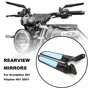 Для Husqvarna Svartpilen 401 Vitpilen 401 2021 2022 Новое левое и правое зеркало заднего вида Мотоциклетные аксессуары черного цвета