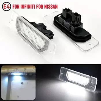 Для Infiniti FX35/45 2003-2008 S50/Q45/I30/I35/M37/M56 Q70 Nissan Fuga Cefiro светодиодная лампа номерного знака OEM прямая подходит