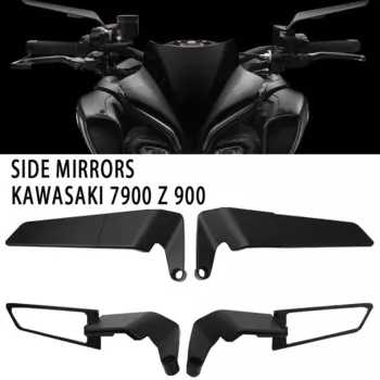Для kawasaki Z900 Z 900 мотоциклетные зеркала Stealth Winglets зеркальные наборы для вращения Регулируемые