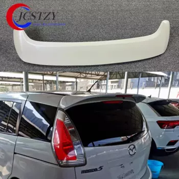 Для крыльев спойлера ДЛЯ Mazda 5, высококачественный АБС-материал, Автомобильный багажник, черный задний бампер, аксессуары, хвостовой плавник 2005-2010