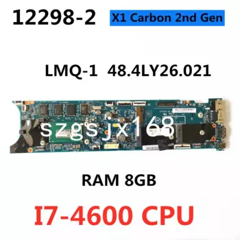 Для Lenovo ThinkPad X1 x1c, карбоновая материнская плата для ноутбука, ПК, MB 12298-2, системная плата, 8 Гб ОЗУ, 100% полностью протестирована