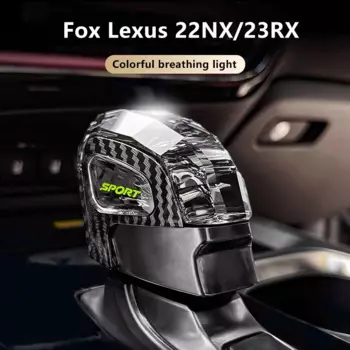 Для Lexus 2022NX, светящиеся Кристальные обновления и ремонт интерьера 2023RX NX260 NX400H RX350, прозрачный рычаг переключения передач