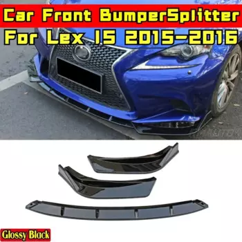 Для Lexus IS 2015-2016 Body Kit LEX IS передний бампер, сплиттер, спойлер, крышка бампера, глянцевый черный стиль, диффузор, автомобильные аксессуары