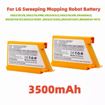 Для LG VR6270LVB, VR6270LVMB, VR63455LV, VR6370LVM, VR64604LV, EAC 60766103 ,EAC 622182055000 Аккумулятор для робота-пылесоса mAh 3500 мАч