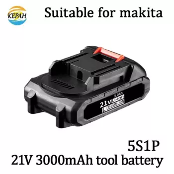 Для Makita 18650 21 В аккумулятор для инструментов, 5S1P 3000 мАч литий-ионный аккумулятор 18 В-21 В для прожекторов, отверток